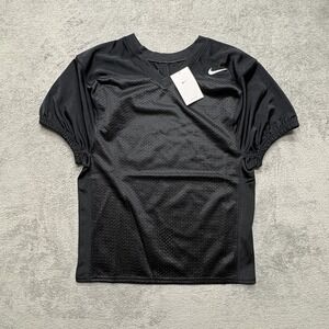 Nike Dri-FIT Kids XL Black Mesh Football Shirt Top DJ5739-010‎ New With Tags Tee